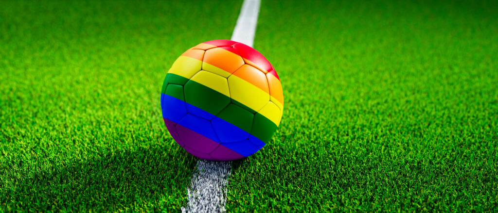 Regenbogen Pride Fussball